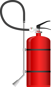 Fire extinguisher clip art isolated on white png