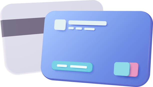 3D bill payment with credit card and financial security for online shopping, online payment credit card with payment protection concept. 3d render for business finance and easy online shopping png