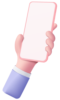 3D hand holding mobile phone isolated on pastel background, Hand using smartphone with empty screen for mockup mobile concept. showcase 3d display minimal scene with device smartphone png