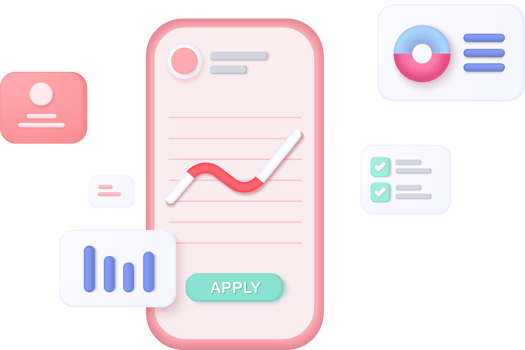 Leadership for successful new idea. Excellent business graph on mobile. under creative solution concept in 3D render on white background. 3d goal for business, bank, finance, investment, money png