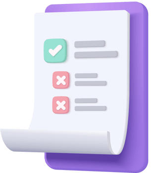 White clipboard task management todo check list, efficient work on project plan, fast progress, level up concept, assignment and exam, productivity solution icon. 3d render on pink background. png
