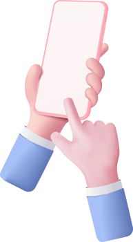 3D hand holding mobile phone isolated on pastel background, Hand using smartphone with empty screen for mockup mobile concept. showcase 3d display minimal scene with device smartphone png