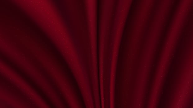 Abstract realistic red silky fabric crease background and texture vector