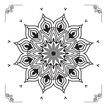 Creative, Modern, Abstract and Professional Luxury Ornamental Mandala Background Design or Pattern Design Vector