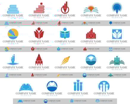 Education Logo Set Design Vector