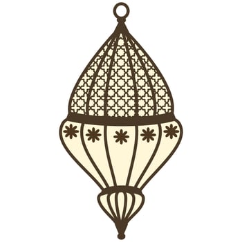 Aesthetic antique lantern vector