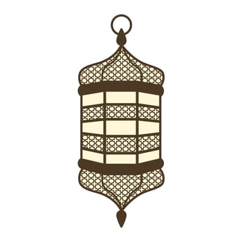 Aesthetic antique lantern vector