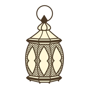 Aesthetic antique lantern vector
