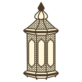 Aesthetic antique lantern vector