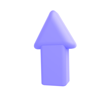 3d up down arrow pack set isolated illustration png