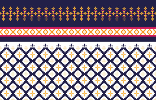 Abstract geometric and tribal patterns, usage design local fabric patterns, Design inspired by indigenous tribes. geometric Vector illustration