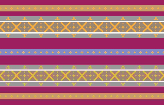 Abstract geometric and tribal patterns, usage design local fabric patterns, Design inspired by indigenous tribes. geometric Vector illustration