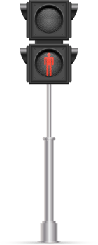 Pedestrian traffic light vector illustration png