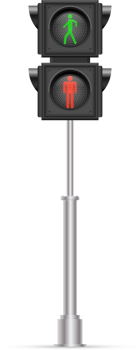 Pedestrian traffic light vector illustration png