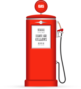 Retro gas pump clip art png