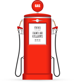 Retro gas pump clip art png