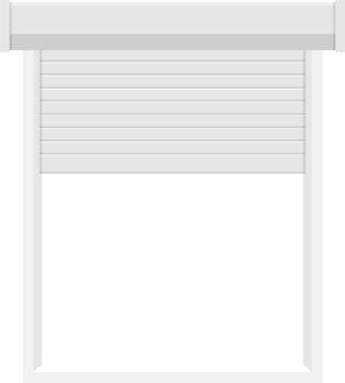 Windows roller shutters vector illustration isolated png
