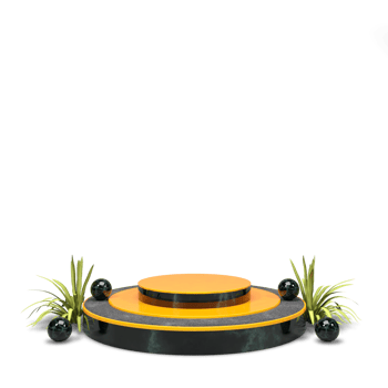 modern elegant 3d render podium for design png