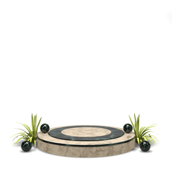 modern elegant 3d render podium for design png