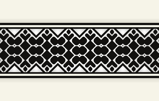ornament style ethnic seamless borders vector