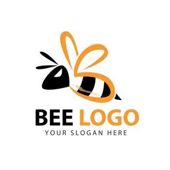 Excellent bee mascot design vector