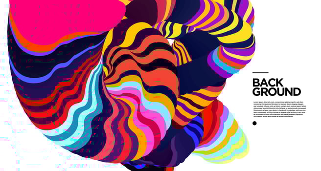 Vector colorful abstract fluid background for banner template