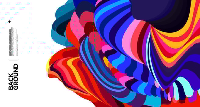 Vector colorful abstract fluid background for banner template