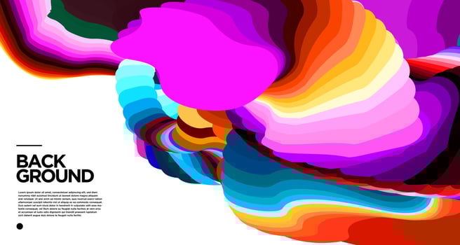 Vector colorful abstract fluid background for banner template