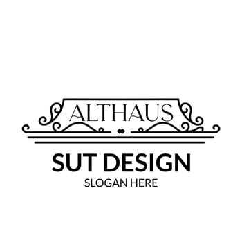 ornament in the form of a roof, a roof with a vintage style logo vector