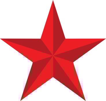 glossy star icon. red colors star icon. shiny star symbol. star sign. vector
