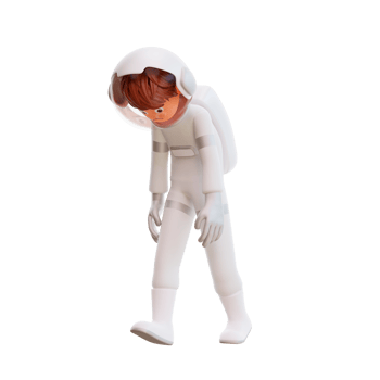 illustration cute spaceman astronaut png