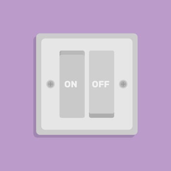 Electric socket concept in minimal cartoon style vector
