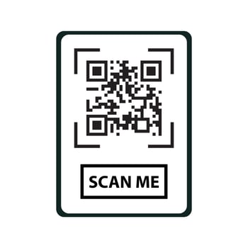 qr code vector for website symbol icon presentation