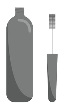 Mascara. Cosmetic product for coloring eyelashes. Flat style. Vector illustration