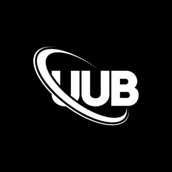 UUB logo. UUB letter. UUB letter logo design. Initials UUB logo linked with circle and uppercase monogram logo. UUB typography for technology, business and real estate brand. vector