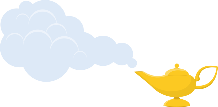 Magic lamp clipart design illustration png