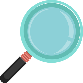 Magnifying glass clipart design illustration png