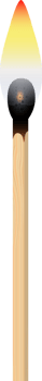 Match burning clipart design illustration png