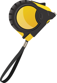 Measure tape clipart design illustration png