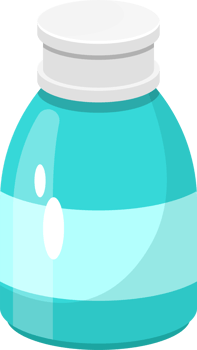 Medicine syrup bottle clipart design illustration png