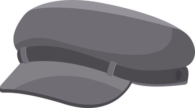 Old retro man hat clipart design illustration png