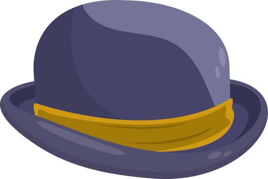 Old retro man hat clipart design illustration png