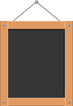 Menu black board clipart design illustration png