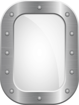 Metallic porthole clipart design illustration png