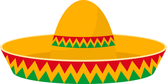 Mexican hat clipart design illustration png