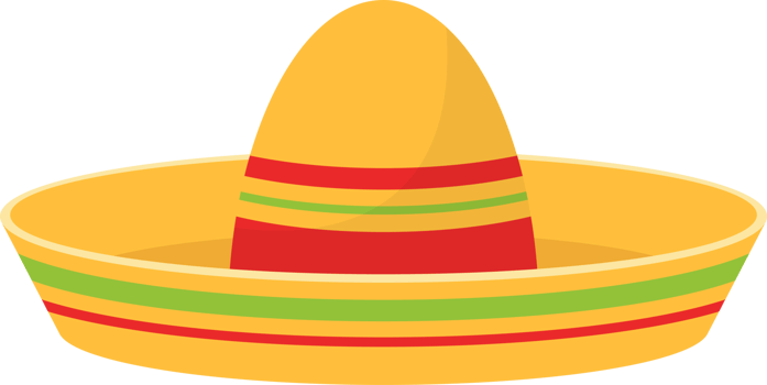 Mexican hat clipart design illustration png
