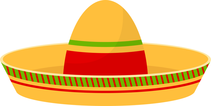 Mexican hat clipart design illustration png