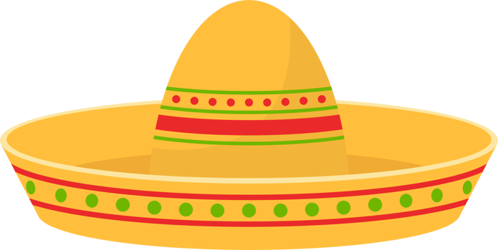 Mexican hat clipart design illustration png