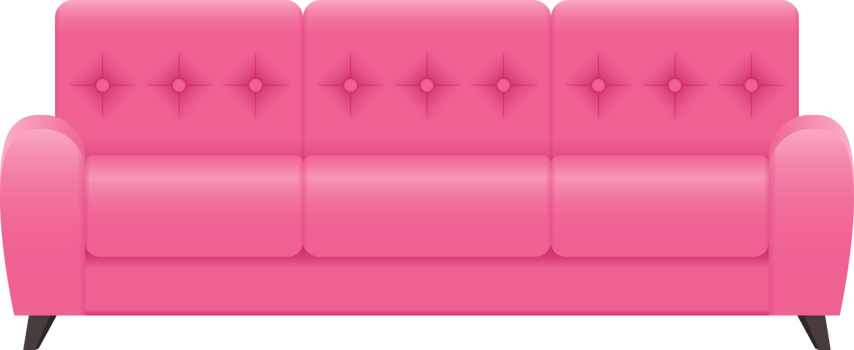 Modern sofa clipart design illustration png