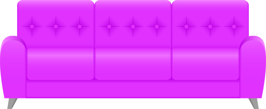 Modern sofa clipart design illustration png